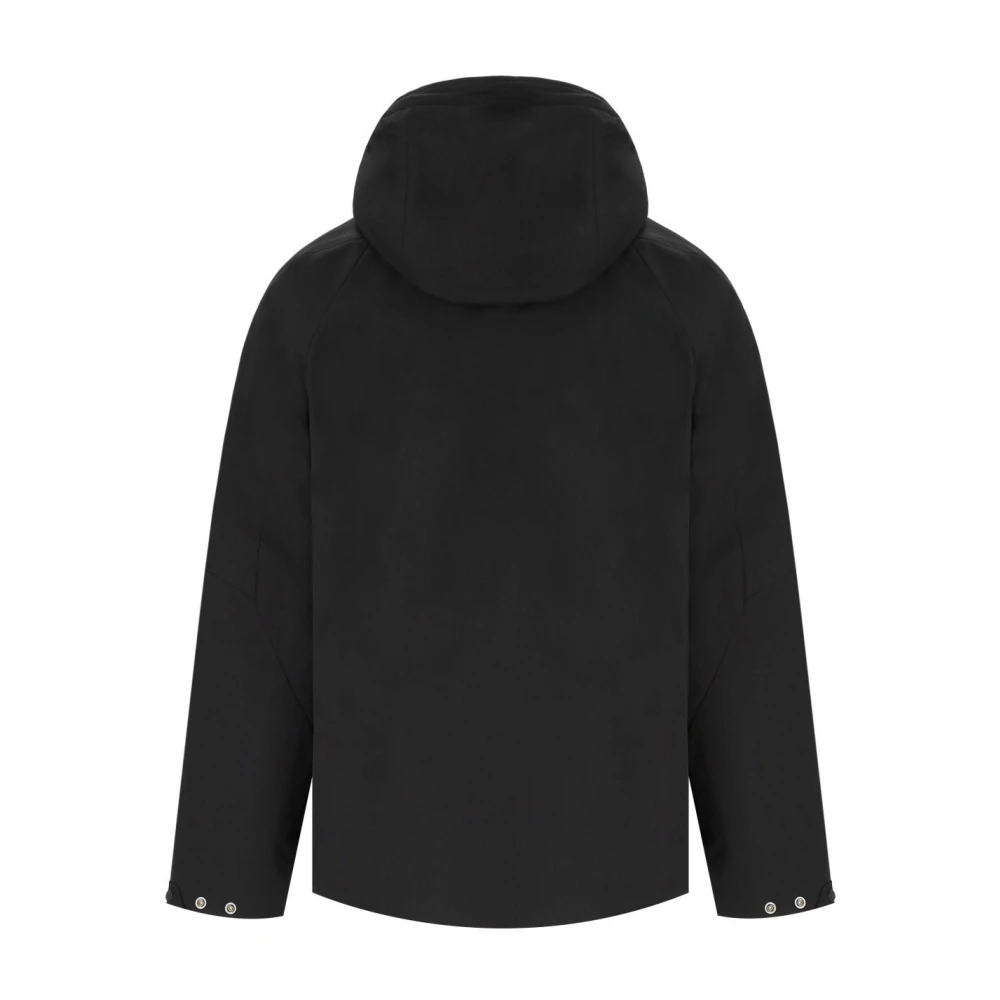 C.P. Company Zwarte Pro-Tek Gewatteerde Hoodie Black Heren