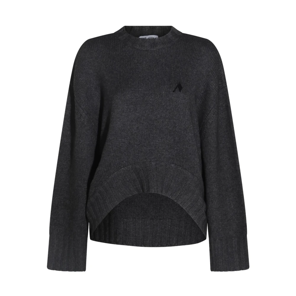 The Attico Grijze Wol-Kasjmier Trui Ribgebreid Gray Dames