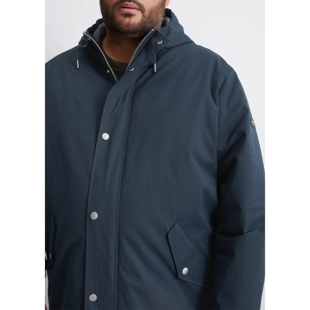 Marc O'Polo Gewatteerde parka met capuchon Blue Heren