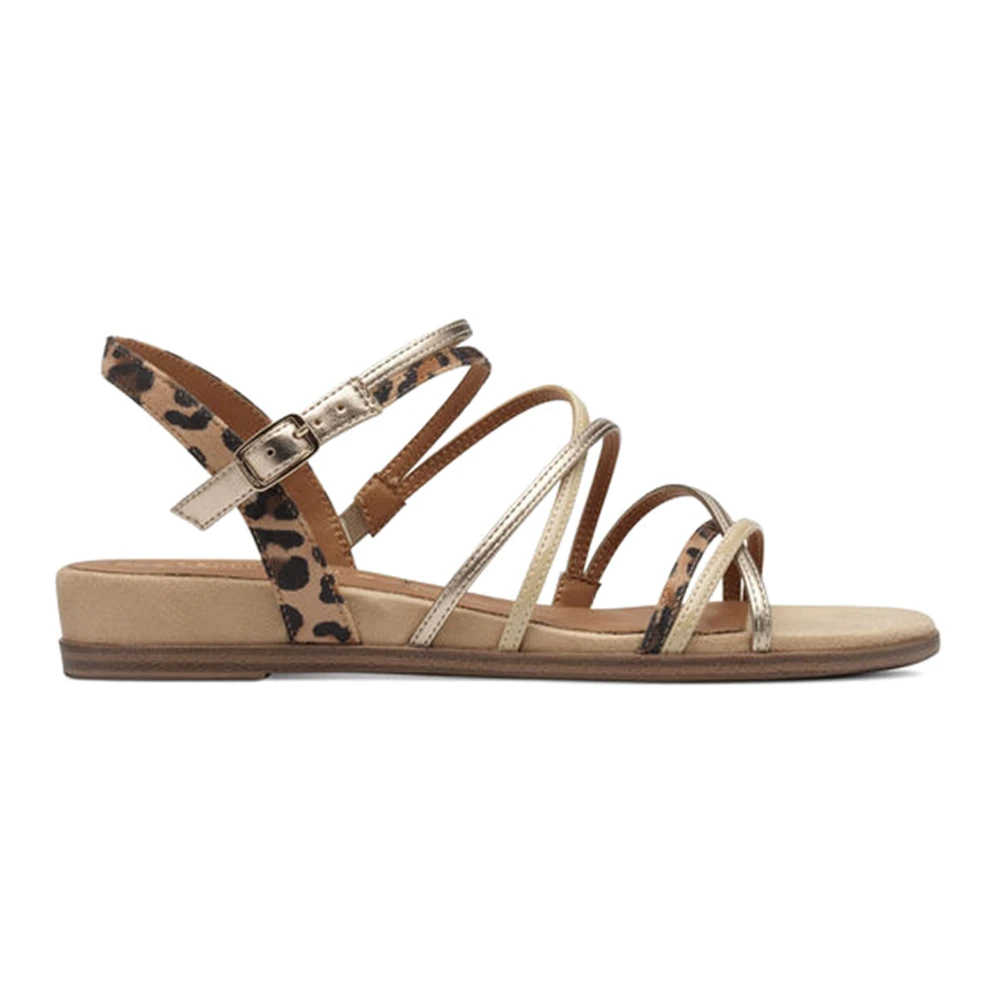 Tamaris Women's Beige Flat Sandals, 6 Uk, Flat Sandal