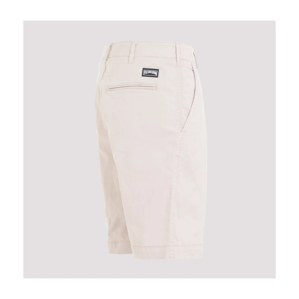 Vilebrequin Neutrale Chino Bermuda Shorts Beige Heren