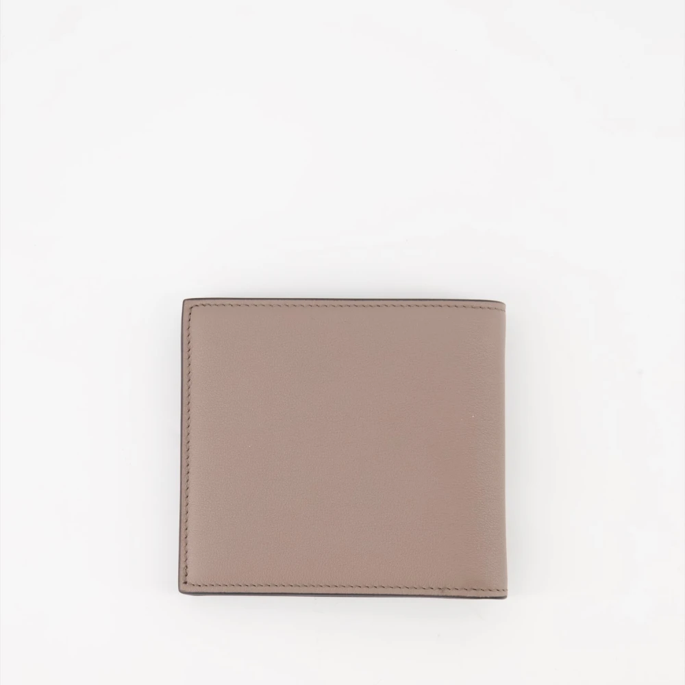 Valentino Garavani VLogo Leren Portemonnee Beige Heren