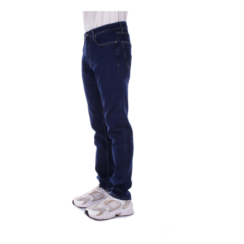Guess Logo Achterzak 5-Pocket Regular Fit Jeans Blue Heren