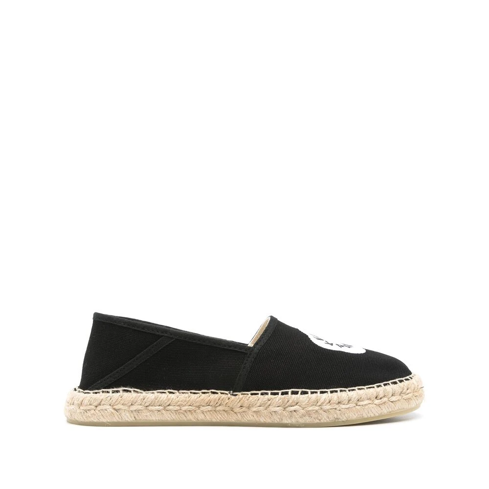 Kenzo Women's Black Boke Flower 2.0 Embroidered Canvas Espadrilles
