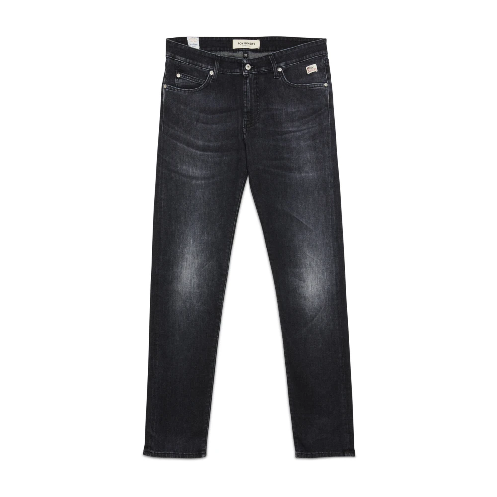 Roy Roger's Men's Black Slim Fit Jeans, W32, Slim-Fit Jeans