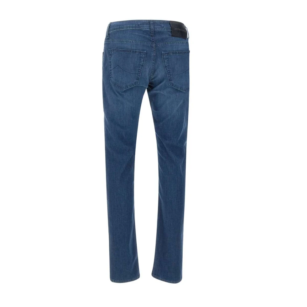 Jacob Cohën Blauwe Stretch Denim Jeans Blue Heren