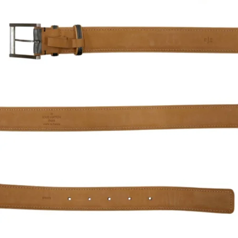 Louis Vuitton Vintage Pre-owned Leather belts Black Heren