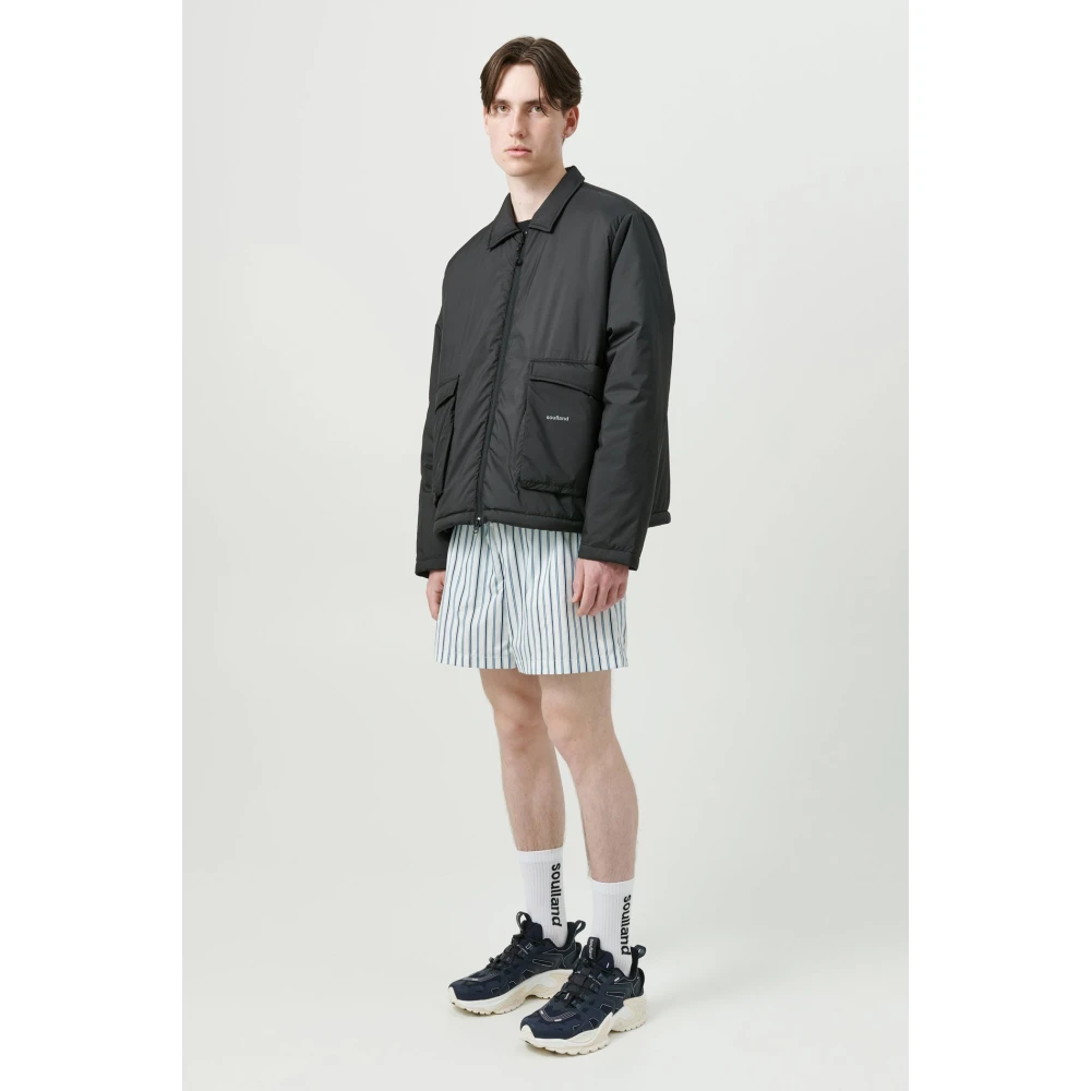 Soulland Gewatteerde Utility Jas Black Heren