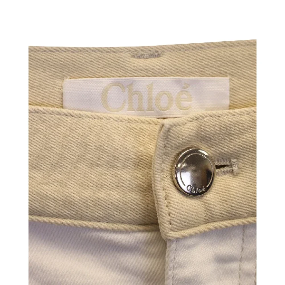 Chloé Pre-owned Cotton jeans Multicolor Dames
