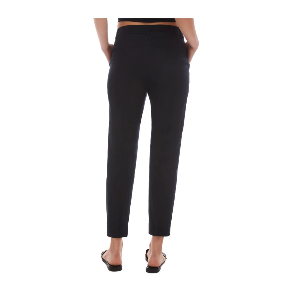 Pennyblack Slim Katoenen Enkellange Jurk Broek Black Dames