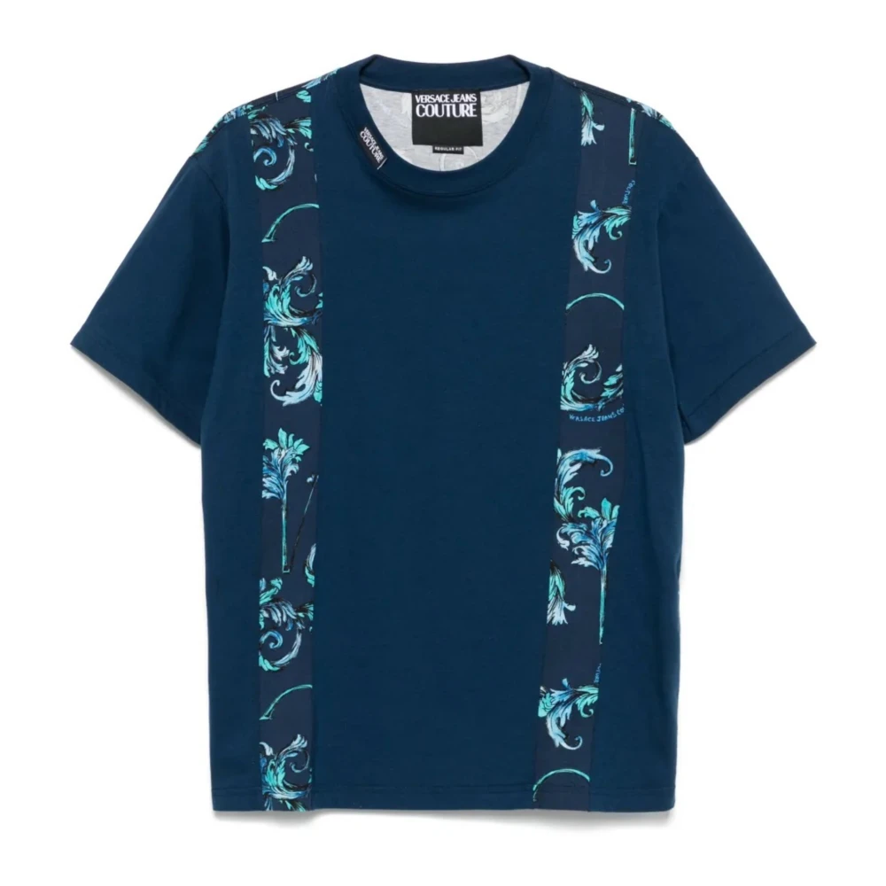 Versace Jeans Couture Men's Blue T-Shirts And Polos - T-Shirts - M - Tops