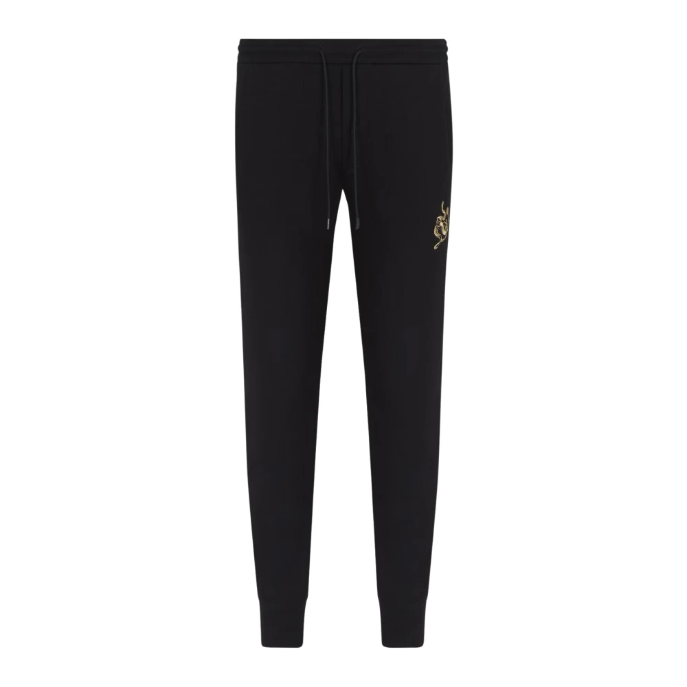 Emporio Armani Zwarte stijlvolle herenbroek Black Heren