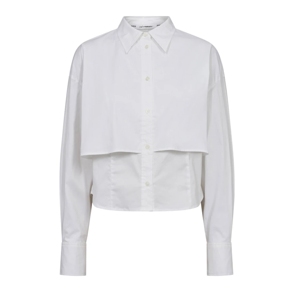 Co'Couture Dubbele laag shirt SandyCC Stijl White Dames
