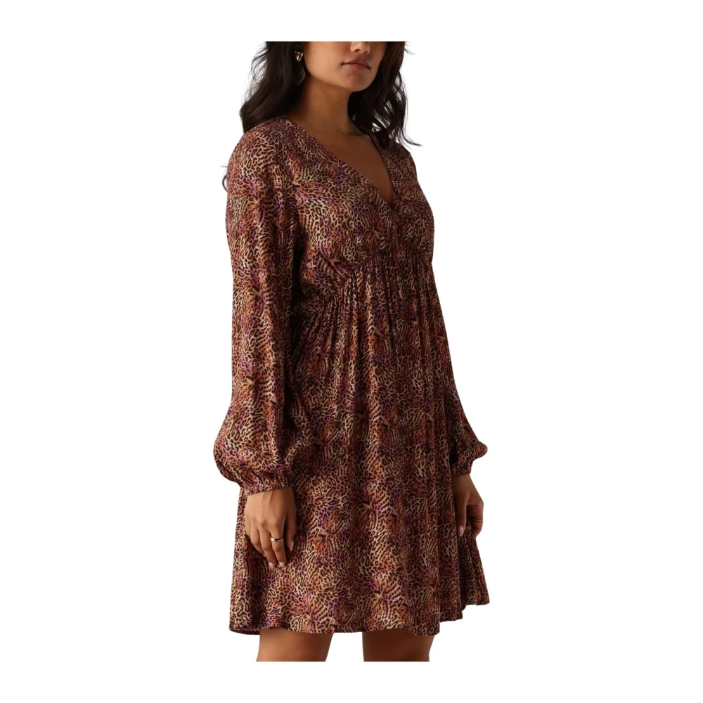 Ydence Bruine Mini Jurk Jaely Brown Dames