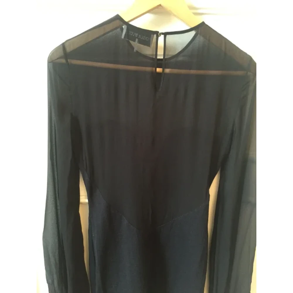 Emilio Pucci Pre-owned Silk dresses Blue Dames