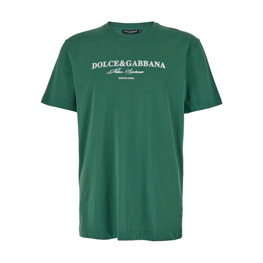 Dolce & Gabbana Groene T-shirts en Polos REG FIT Green Heren
