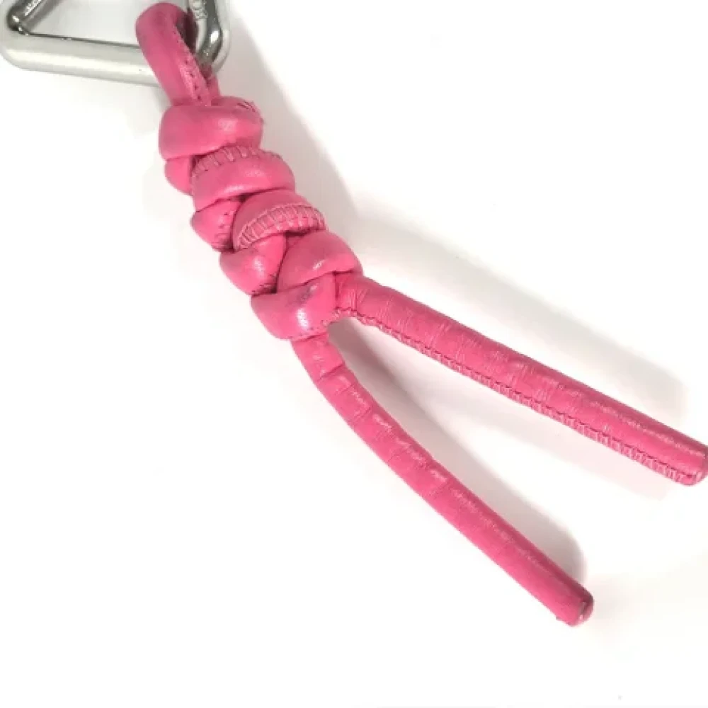 Bottega Veneta Vintage Pre-owned Leather key-holders Pink Dames