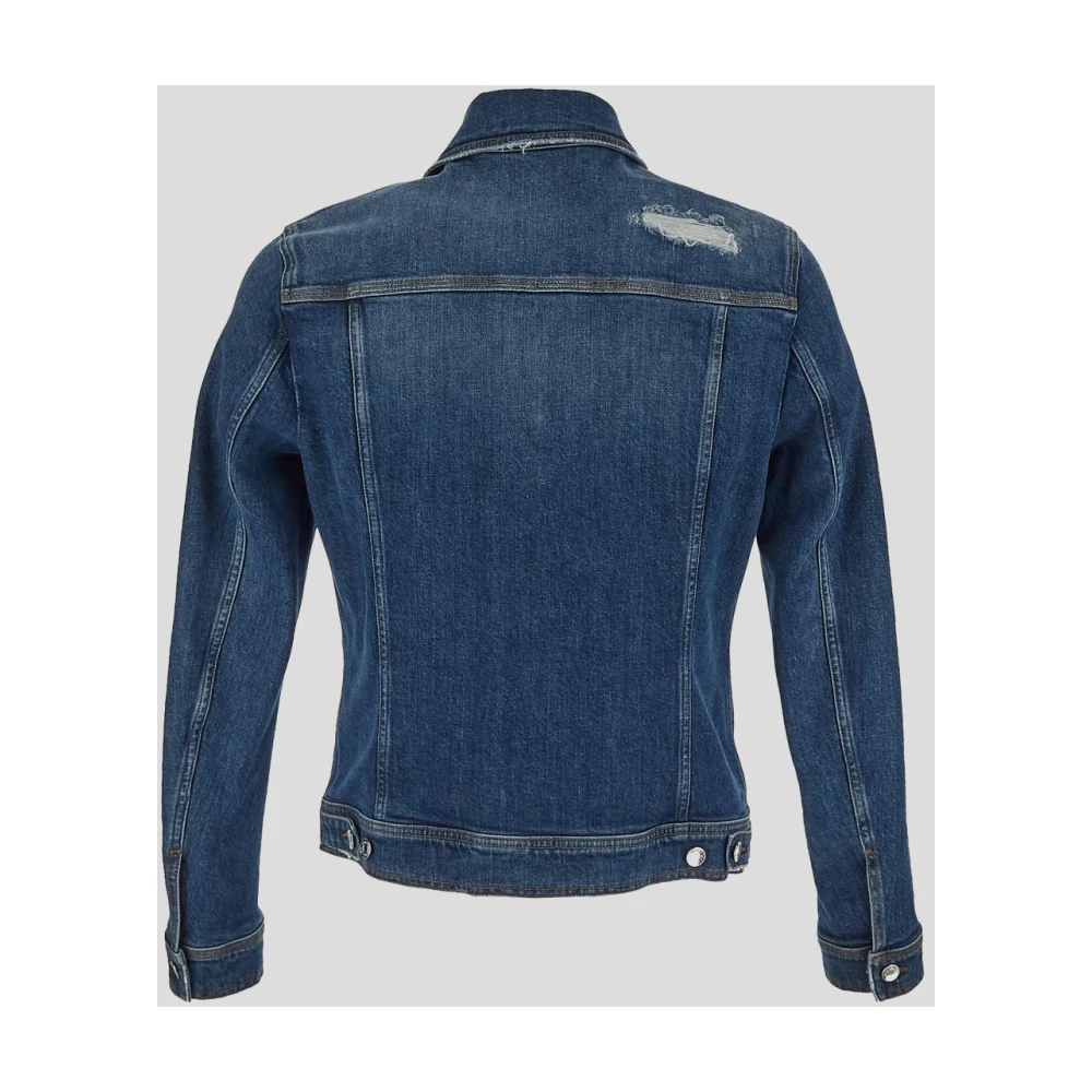 Dolce & Gabbana Stijlvolle Denim Jack in Katoen Blue Heren