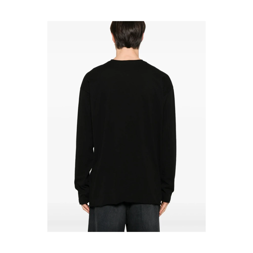 Isabel Benenato Zwarte Crew Neck Sweater Black Heren