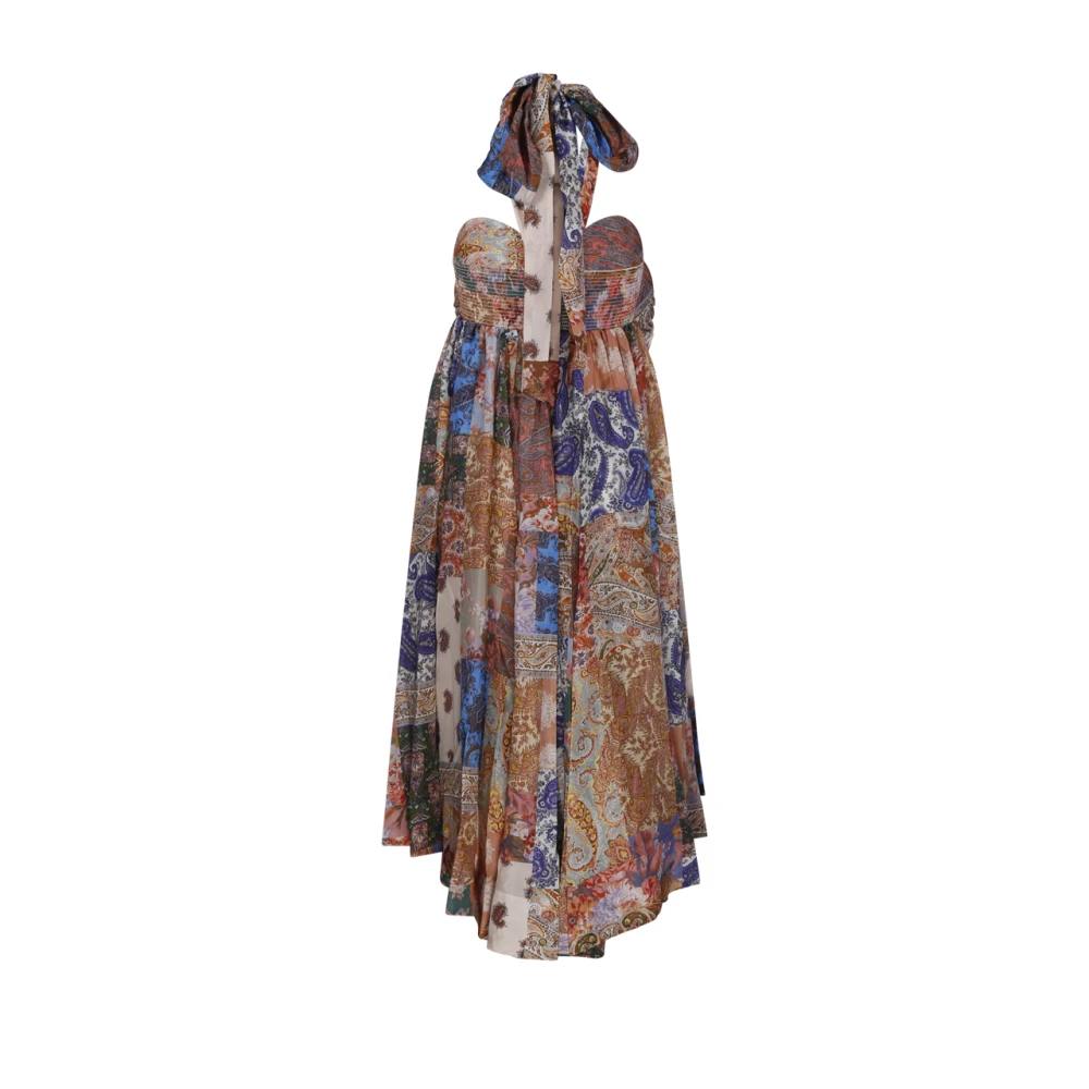 Zimmermann Mipai Mint Paisley Maxi Jurk Multicolor Dames