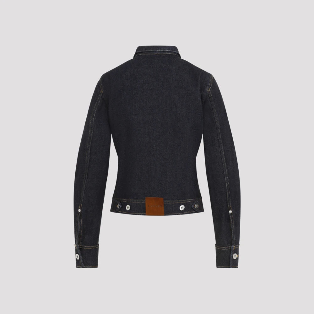 Lanvin Blauwe Jas voor Vrouwen Aw24 Blue Dames