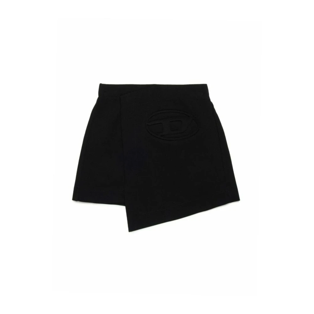Diesel Girls Black Shorts, 14 Y, Wrap Skirt