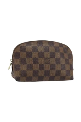 Pre-owned Damier Ebene Canvas Pouch