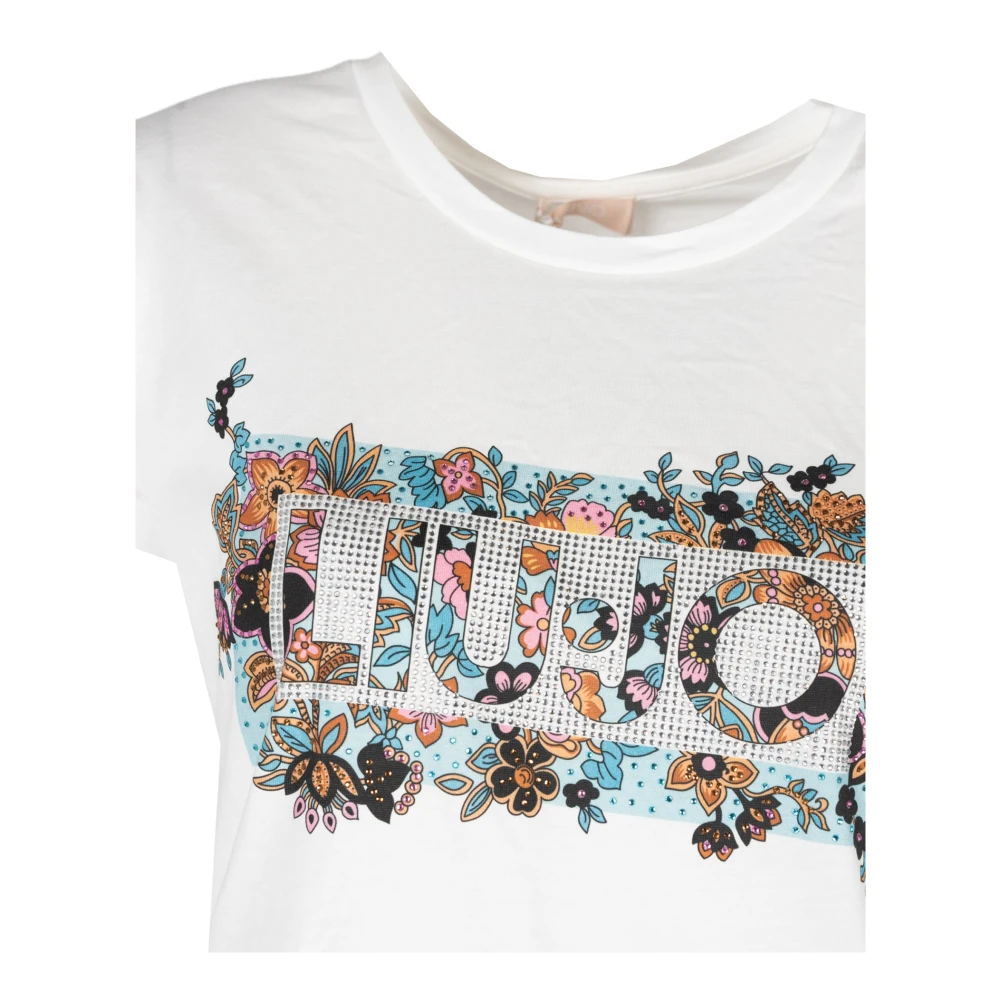 Liu Jo Klassieke Ronde Hals T-Shirt White Dames