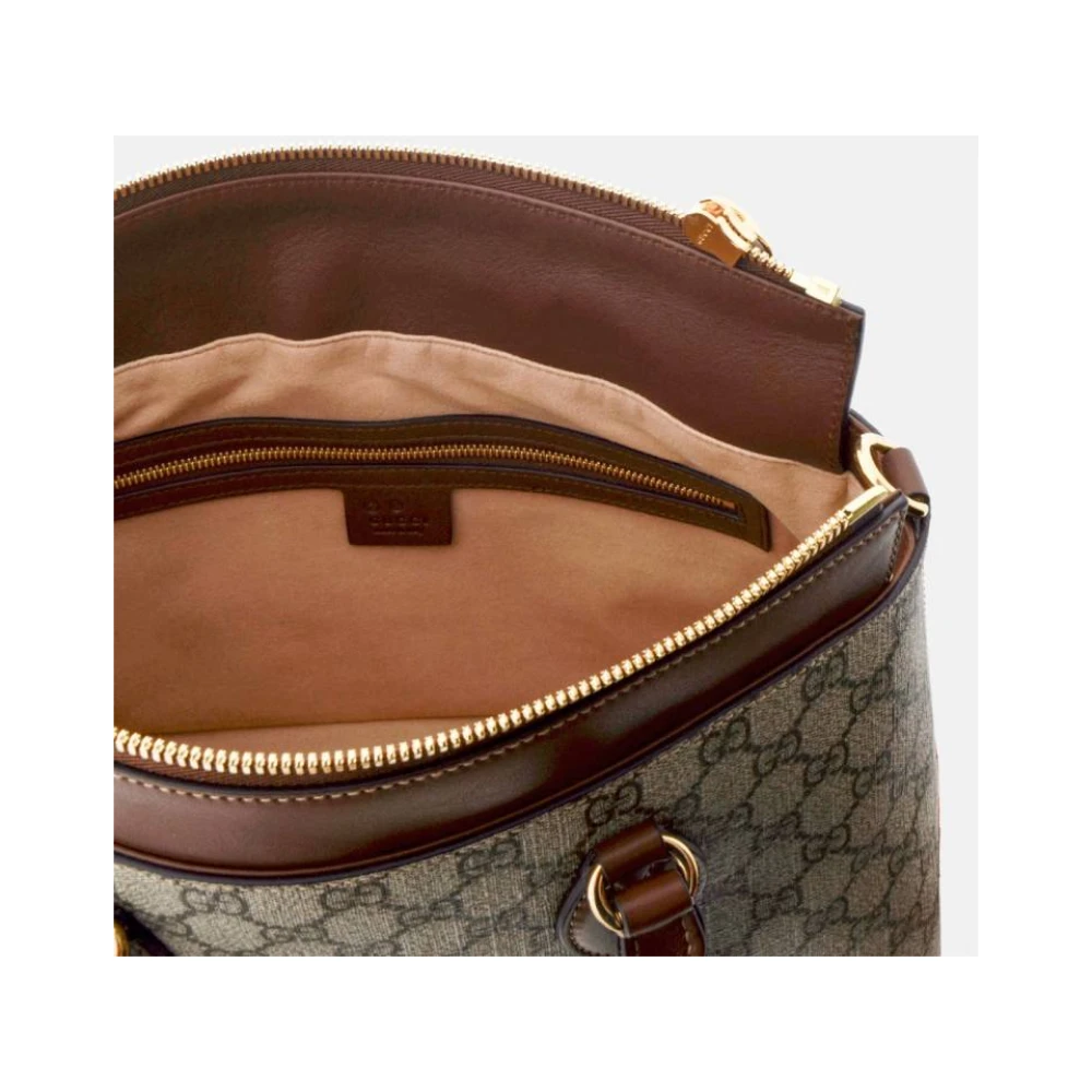 Gucci GG Supreme Moon Brown Tote Bag Brown Dames