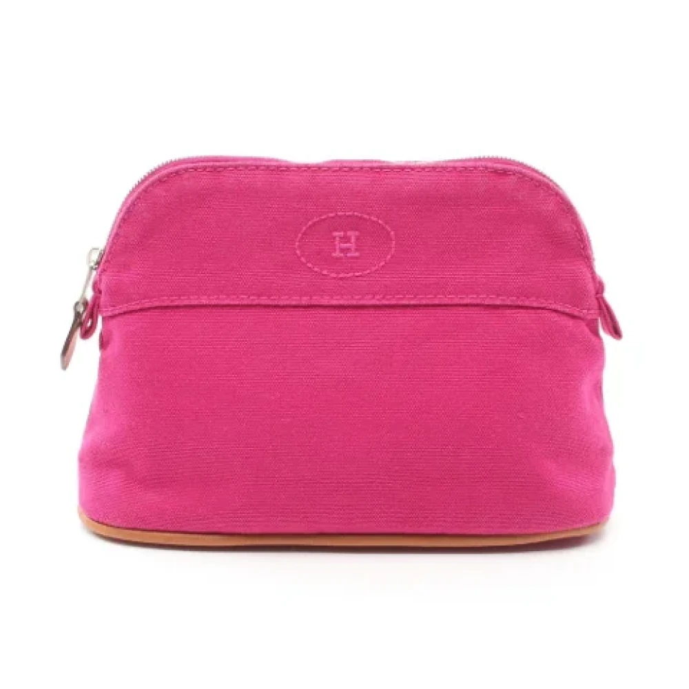 Hermès Vintage Pre-owned Canvas pouches Pink Dames