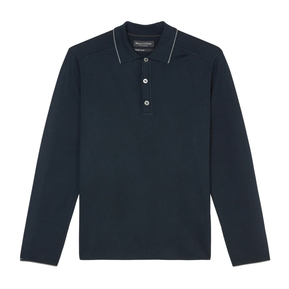 Marc O'Polo Reguliere polo-stijl trui Blue Heren