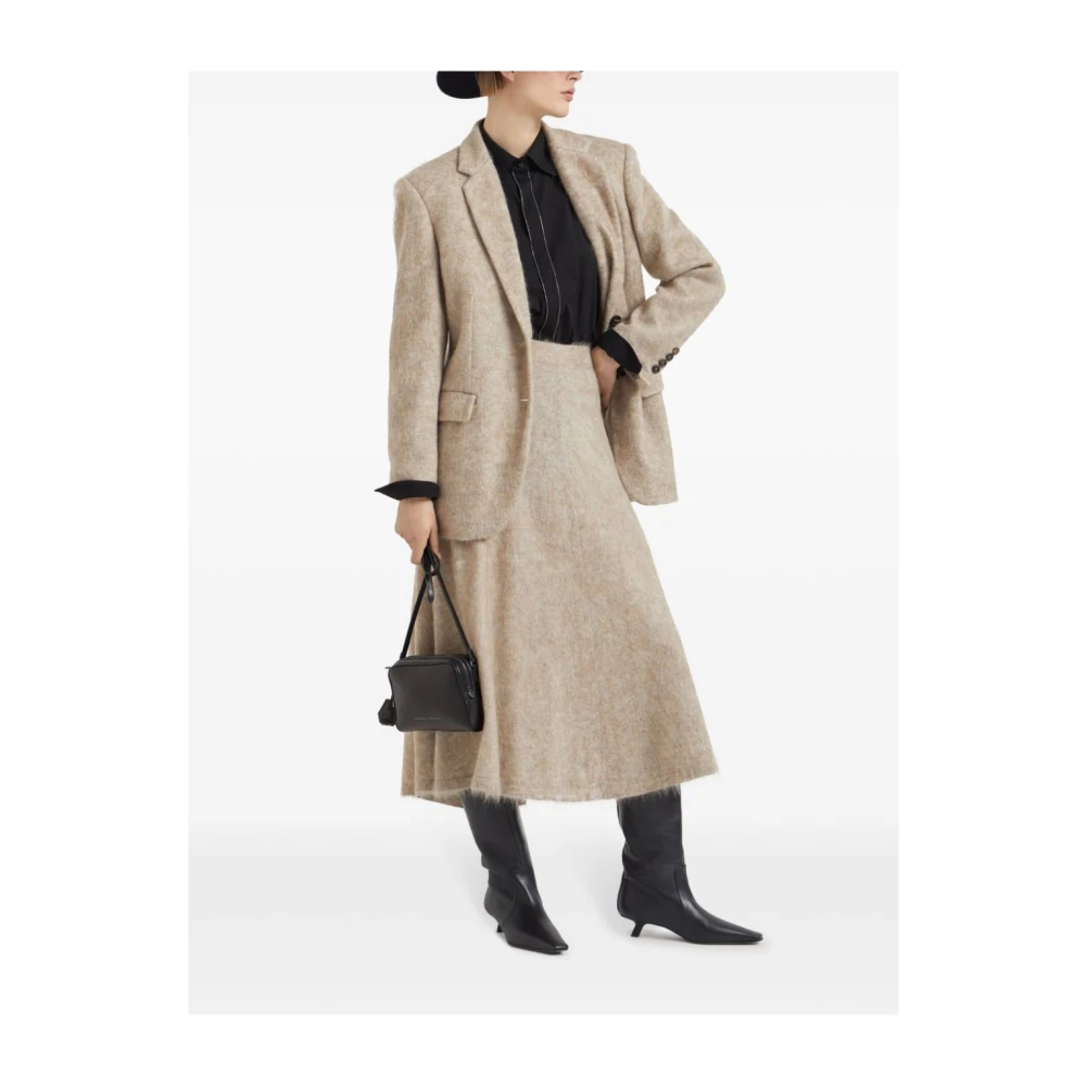 BRUNELLO CUCINELLI Zwarte Overhemden voor Mannen Black Dames