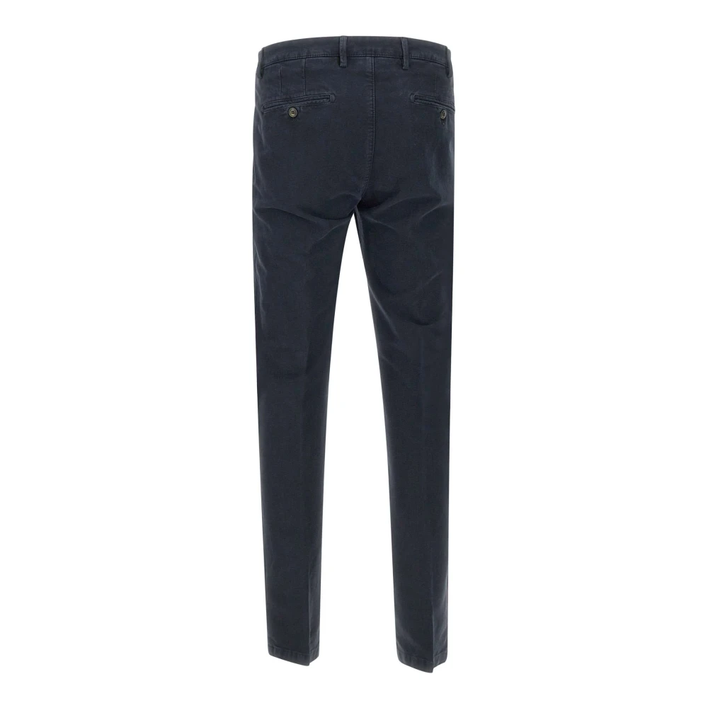 Briglia Blauwe Katoenen Stretchbroek Blue Heren