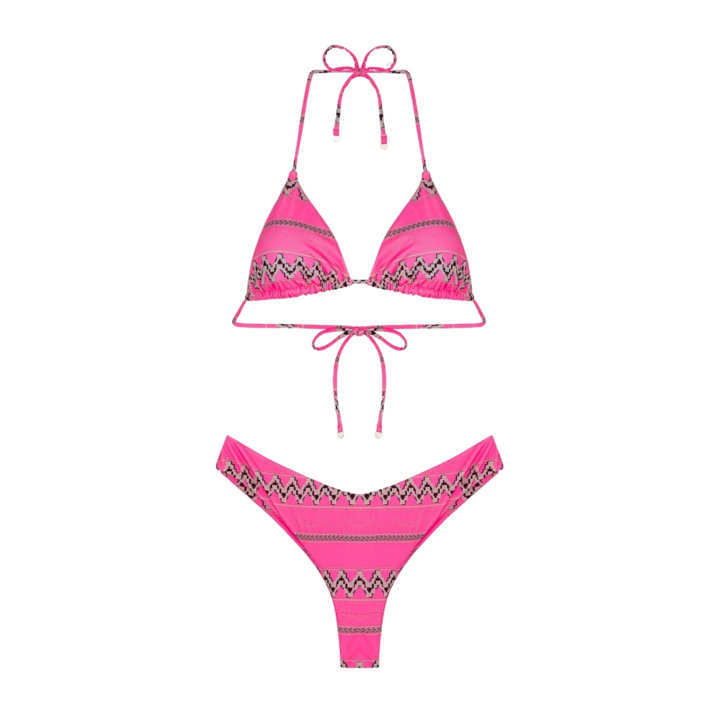 F**k Bikini Triangolo E Slip Americano Fisso Ethos Pink Dames