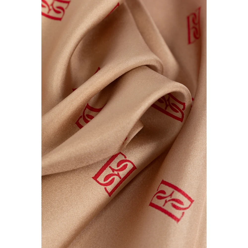 By Malene Birger Zijden sjaal Monnas By Herenne Birger Beige Dames