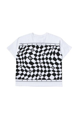 checkered-print-kids-graphic-tee