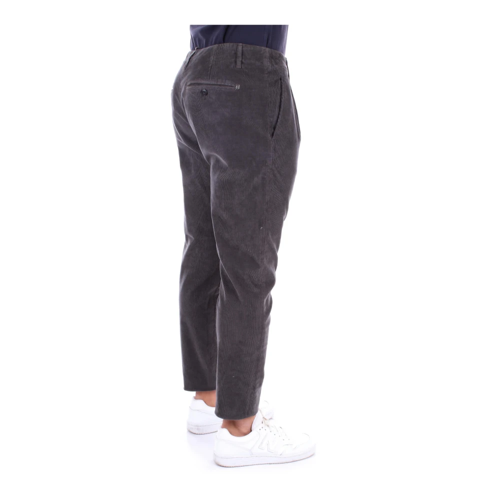 Dondup Grijze Broek met Logo en Zakken Gray Heren