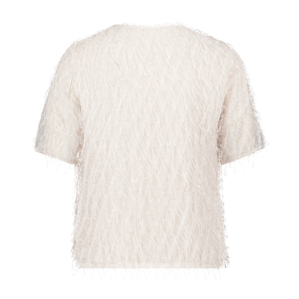 Betty & Co Korte mouw slip-on blouse Beige Dames