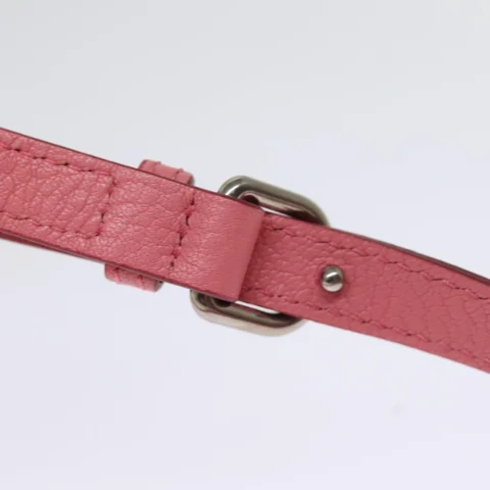 Burberry Vintage Pre-owned Leather shoulder-bags Pink Dames