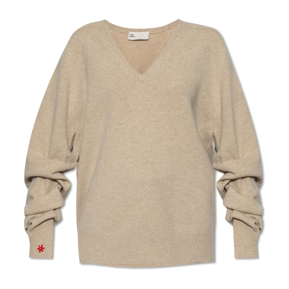 TORY BURCH V-hals trui Beige Dames