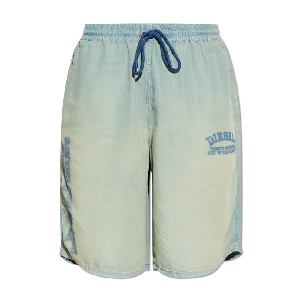 Diesel Unisex Azul - D-Enimos-Short Shorts - Shorts - L