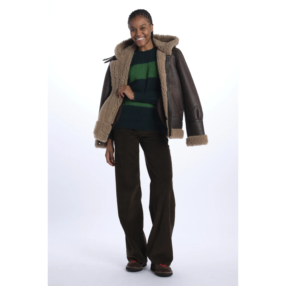 Howlin' Groene Gestreepte Wollen Trui Green Dames