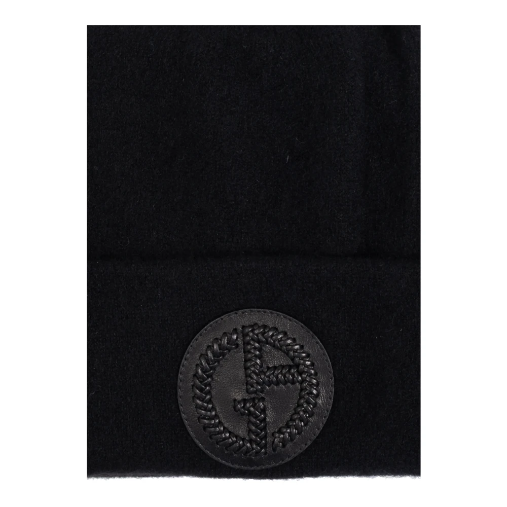 Giorgio Armani Kasjmiermuts Black Heren