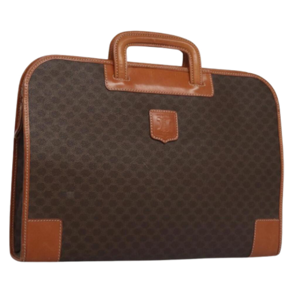 CELINE ブラウンレザーポーチ　セリーヌ　超美品 CELINE セリーヌ ジュエリーポーチ ブラウン スウェード レザー