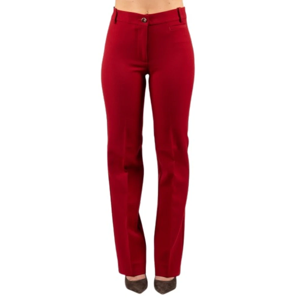 Pinko Protea Trousers Trousers Mujer Rojo M