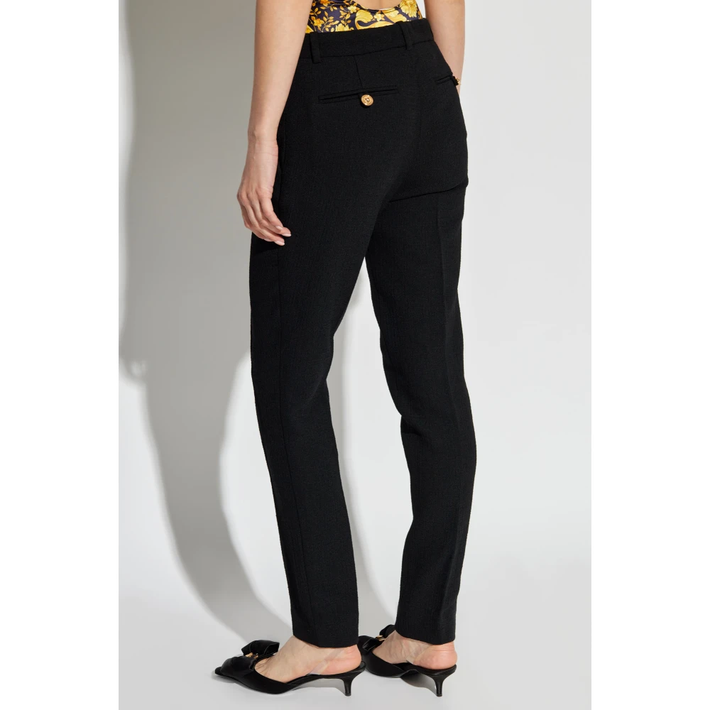 Versace Geplooide broek Black Dames