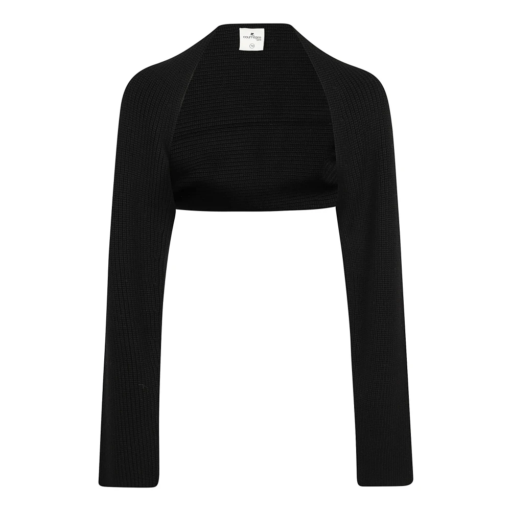 Courrèges Zwarte Sweater Aw24 Dameskleding Black Dames