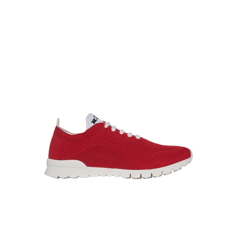 Kiton Fits Katoenen Gebreide Sneakers Dames Schoenen Rood