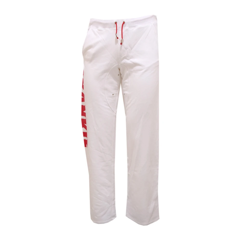 Frankie Morello Men's White Italian Made F68 Sweatpants