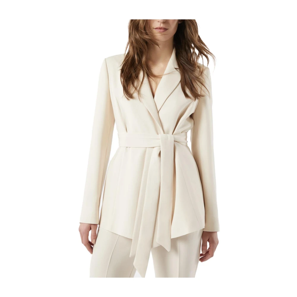 Pennyblack Asymmetrische Vouw Blazer White Dames